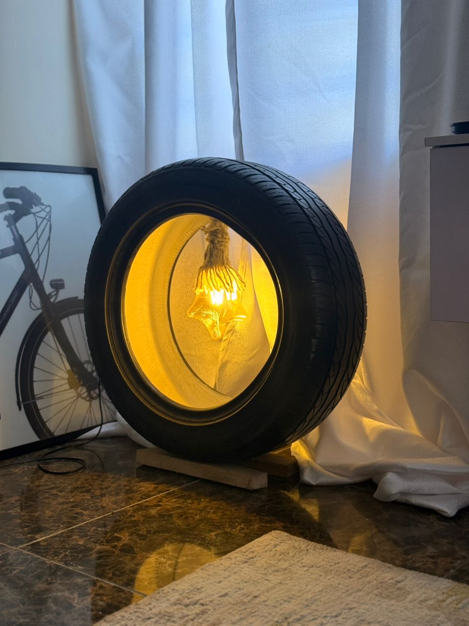 Custom decorative floor lamp